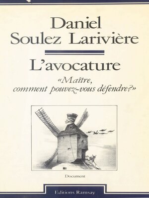 cover image of L'Avocature